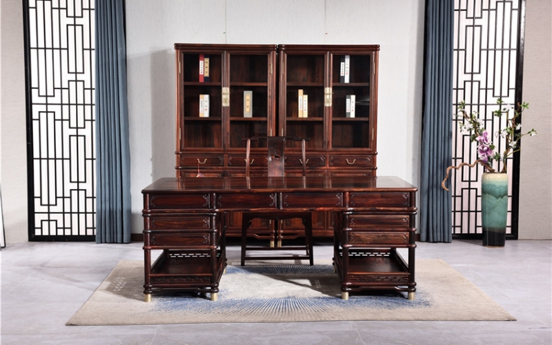 圆包圆书桌+书橱